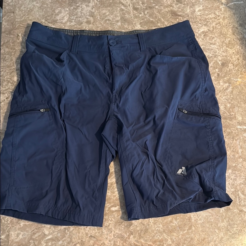 Eddie Bauer Blue Athletic Shorts Tailored Fit